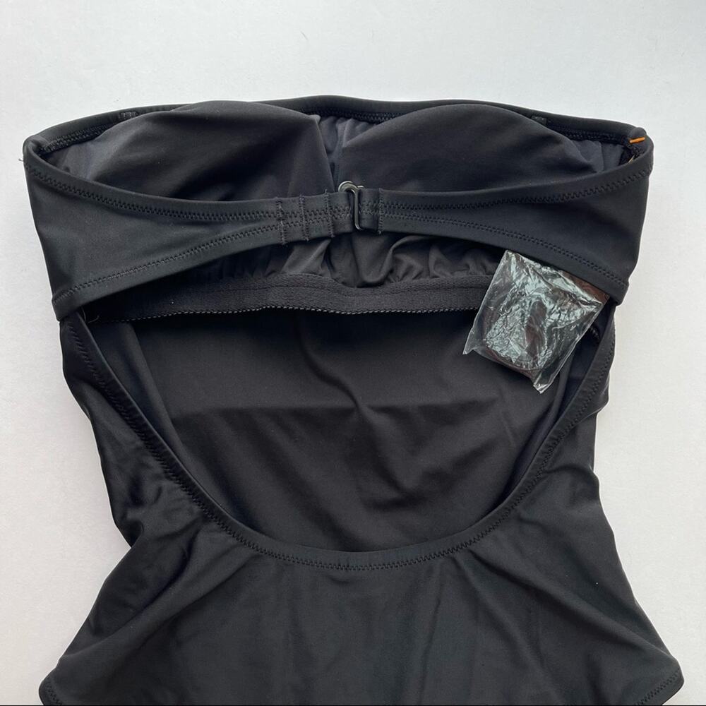 J. Crew Strapless One Piece Swimsuit Black - Picture 6 of 8